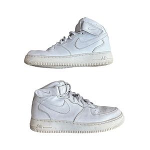 Air Force 1 Mid GS White Sneakers